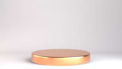 Black exhibition podium scene, Greek ornament pattern, minimalist 3d render illustration. Stage presentation mockup, empty space