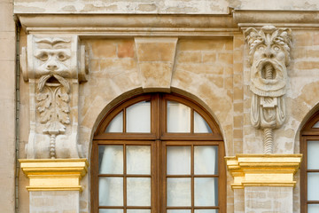 Obraz premium detail of House of the King of Bavaria in Brussels, Belgium