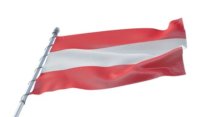 Obraz na płótnie Canvas Flag Austria AT 4k