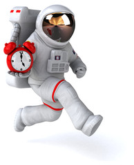 Fun astronaut - 3D Illustration © Julien Tromeur