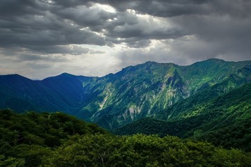 Naklejka na ściany i meble 群馬県 谷川岳 天神峠の風景