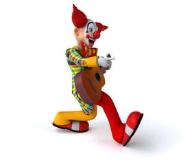 Fun clown - 3D Illustration