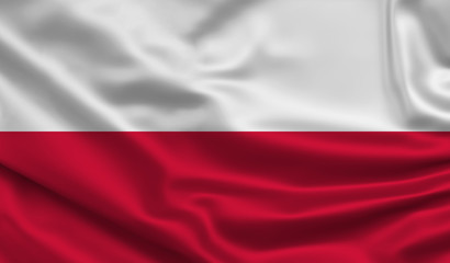 Obraz premium Waving flag. Silk texture. 3d Illustration.