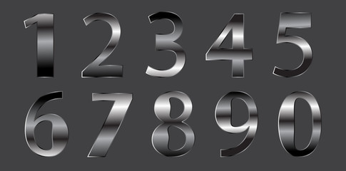 Symbol set. Vector illustration,Numbers colourful set in vintage style. Vector elements illustration template for web design or greeting.