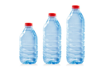 Plastic bottles  water