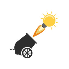 Concept of Idea, Innovation and Creativity. Flat style illustration. 