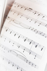 musical notes for piano on a white sheet