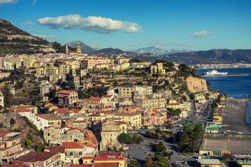 Fototapeta na wymiar View of a Salerno city, Italy