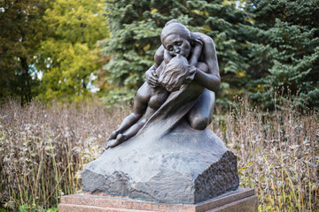 Sculpture of the Motherhood (1903) in Park Traugutta, Warsaw, Poland
