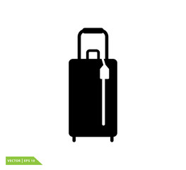 Travel bag icon vector logo design template