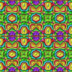 3d effect - abstract colorful geometric pattern