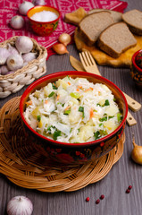 Fermented cabbage salad