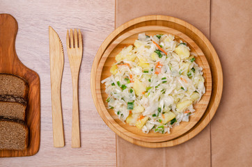 Fermented cabbage salad