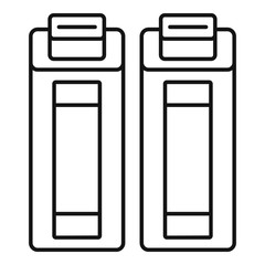 Media cartridge icon. Outline media cartridge vector icon for web design isolated on white background