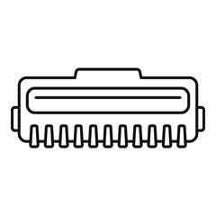 Laser cartridge icon. Outline laser cartridge vector icon for web design isolated on white background