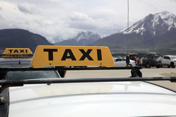 Taxi in Ushuaia. Argentinien