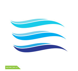 Swoosh icon vector logo design template