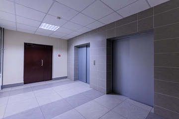 Russia, Omsk- October 18, 2019, 2019: interior room apartment. standard repair decoration in hostel.