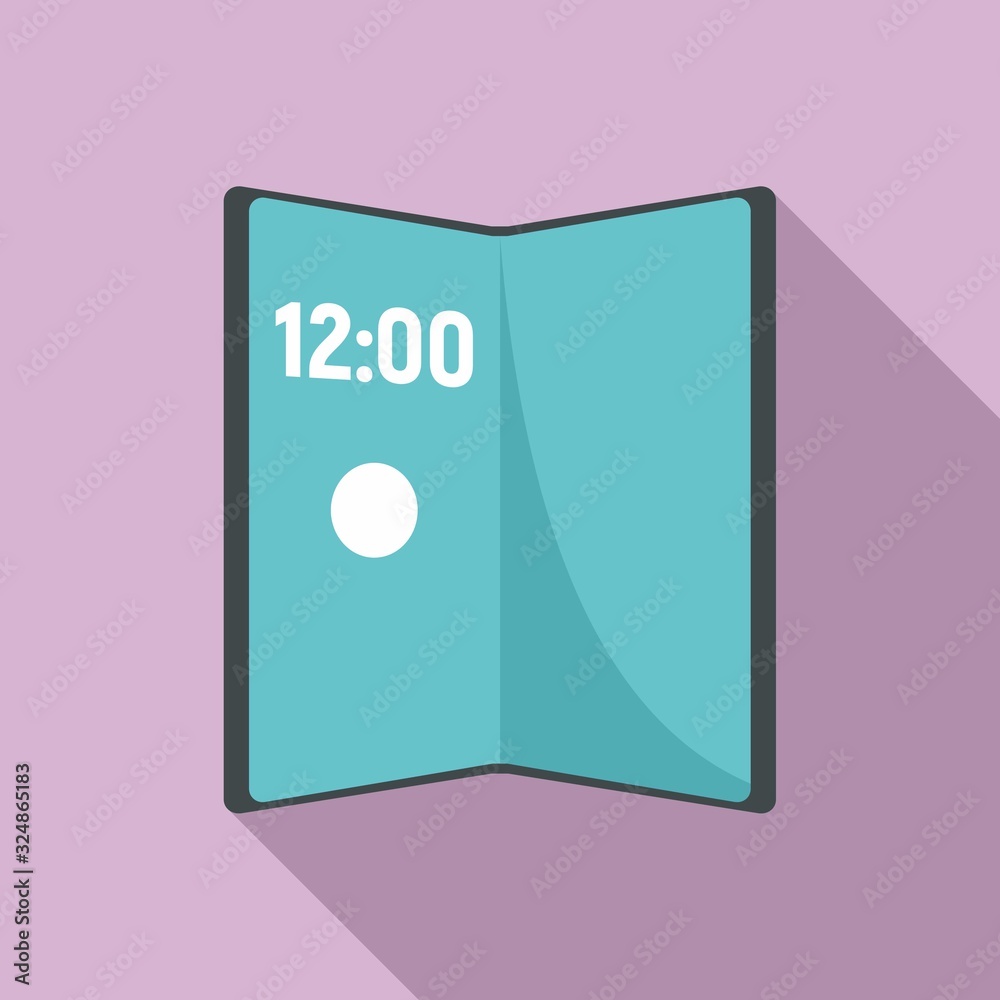 Poster artificial foldable display icon. flat illustration of artificial foldable display vector icon for w