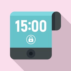 Contemporary flexible display icon. Flat illustration of contemporary flexible display vector icon for web design