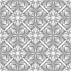 Abstract background ornament illustration. Vector textile print for bed linen, jacket, package design, fabric and fashion concepts. Seamless pattern with flowers