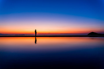 父母ヶ浜夕景