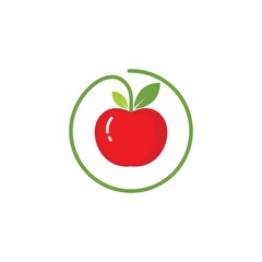 Apple logo icon vector illustration design