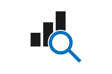 search chart icon vector illustration