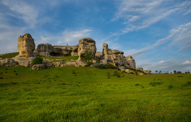 Fototapeta na wymiar Stone sphinxes of Bakhchisaray, Crimea