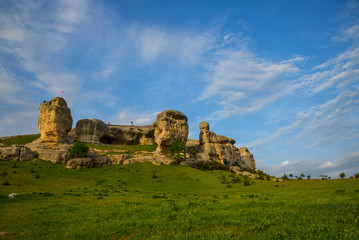 Fototapeta na wymiar Stone sphinxes of Bakhchisaray, Crimea