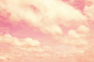 Pink sky with blurred patterned background