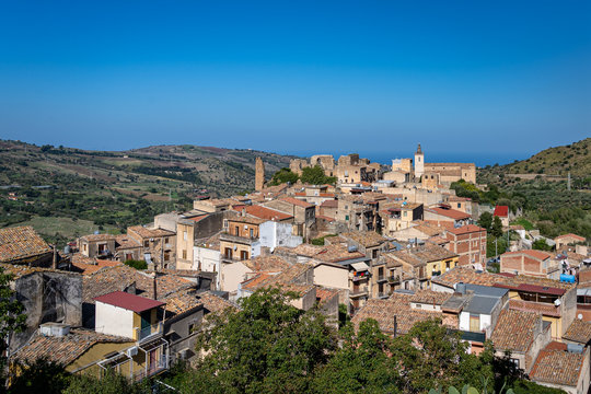 Overlooking Collesano Italy (Sicily)