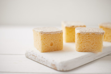 Closeup Milk cake.