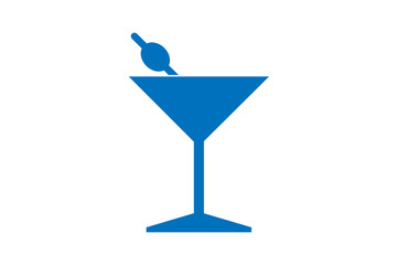 cocktail Icon, wine glass icon Vector illstration