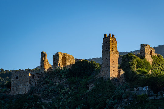 A view of Collesano Italy on the island of Sicily