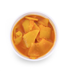 Southern Thai food isolated on white background