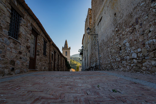 A view of Collesano Italy on the island of Sicily