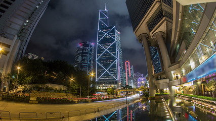 The Hong Kong Corporate Buildings night timelapse