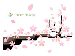 桜のシンプルイラスト