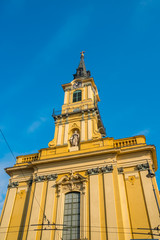 Obraz premium Tower of the Roman Catholic Teresa of Avila Parish Church in Budapest
