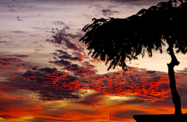 cielo rojo