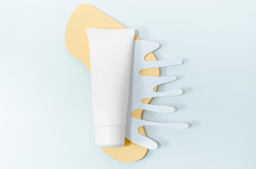 Skincare cream on abstract background