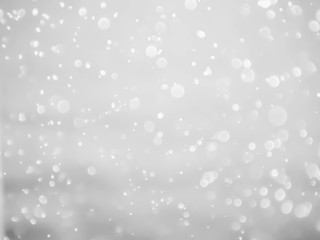 silver and white bokeh lights defocused. abstract background