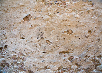 Stone wall in strict close up