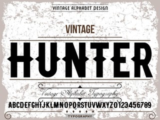 Font.Shadow Effect. alphabet.Typeface.Script.Handcrafted handwritten vector label design old style.vintage Hand Drawn.Retro Typography.Vector Illustration