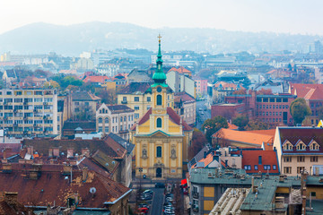 Fototapeta premium Catholic church in the city center of Budapest