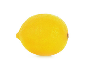 Fresh lemon isolated on white.