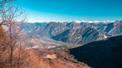 Panorama from the alpine peak