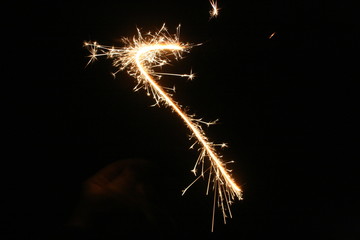 Obraz premium sparkler on black background