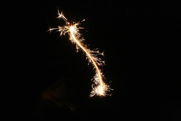 Obraz premium sparkler on black background